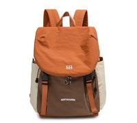 Aschar Cute Nylon Backpack Purse for Women Men Waterproof Stylish Daypack Lightweight Small Backpack for Work Travel Hiking, Orange, S, Aschar Nylon Backpack Purse Casual Daypack