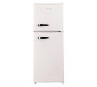 ASCOLI 120L Freestanding Retro Fridge, 88L/32L, Direct Cooling, Mechanical Control, Removable Air Seal, Adjustable Tempered Glass Shelves, Led Light