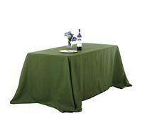 Ascoza 2pack 90x132 Inch Willow Rectangular Tablecloth 8 Feet Table Cloth in Polyester Fabric for Wedding/Banquet/Restaurant/Parties