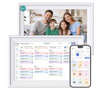 Ascrecem Digital Calendar 10.1 inch Smart Electronic Calendar for Family Chore Chart Cooking Plan HD Touchscreen with Digital Picture Frame Function Instantly Share Photos and Videos
