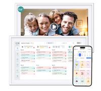 Ascrecem Digital Calendar 15.6 inch Smart Electronic Calendar for Family Chore Chart Cooking Plan HD Touchscreen with Digital Picture Frame Function Instantly Share Photos and Videos