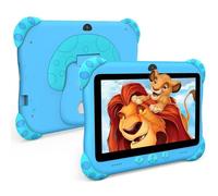 Ascrecem Kids Tablet Android 7 inch Childrens Tablet for Kids with WiFi Dual Camera Parental Control 32GB ROM 128 GB Expand Toddler Tablets with Kid Software Educational Games Ages 3 to 7 Years (Blue)