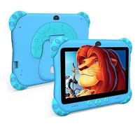 Ascrecem Kids Tablets 7 in Android Tablet for Kids with WiFi Dual Camera Educational Games Parental Control 32GB Children's Tablet with Kids Software Pre-Installed Kid-Proof age 3-7 year old Lake blue