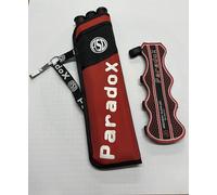 ASD 3 Tube Quiver and Double arm Guard. Ambidextrous. RED. Quiver Comes with Hook. Superb Value Archery Package