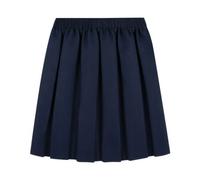 ASD Accessories Box Pleated School Uniform Skirt for Girls Round Elasticated Waist Black Grey Navy Colors