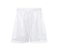 ASD Accessories Shadow Stripe PE Shorts Boys Girls Men Women Kids Adults Unisex Summer School Gym Football Cycling School Uniform PE Shorts Drawstring 12 Sizes and 7 Colours White