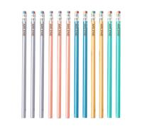 ASD Jewelry 12 Pack Personalized Pencils with Custom Engraved Name and Rubber End Tips - Back to School Pencils for Students and Teachers
