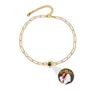 ASD Jewerly Personalized Bracelet with Picture inside, picture bracelet personalized photo, Photo Bracelet Customized Picture for Women/Men Birthday Christmas,Gift for Couple/Best Friend/Pet