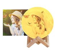 ASD Jewerly Personalized Photo Night Light Customized 3D Printing Moon Light USB Charging Moon Night Lamp Home Decorative Light Wedding