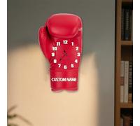 ASD Jewerly Personalized Sport Boxing Wall Clock,Custom Name Text Boxing Wall Clock for Home Kitchen Bathroom Living Room Bedroom Office, Gift for Men/Boy/Dad/Papa/Husband/Boyfrend,Father's Day