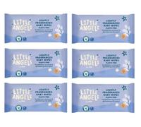 ASDA Little Angels Baby Wipes, Lightly Fragranced, Plastic Free, 60 Pack, 6 Count