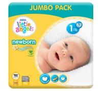 ASDA Little Angels Newborn Nappies Size 1 Big Saver Pack