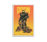 ASDASDHBW Doom Video Game Poster4 Poster Decorative Painting Canvas Wall Posters And Art Picture Print Modern Family Bedroom Decor Posters 08x12inch(20x30cm)