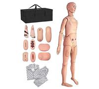 asdchZen 170Cm Life Size Patient Care Manikin Training Cpr Simulator Basic Geri Nursing Skills Geriatric Human Model Mannequin Full Body