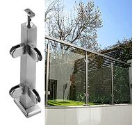 asdchZen 24 36 44 50 Inch Tall Railing Spindles Post Replacement, Adjustable Top Stainless Steel Balusters For Indoor Stairs Outdoor Balcony Deck Garden Fencing,Corner Post,130cm/51 in