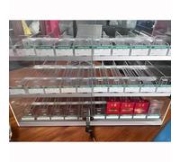 asdchZen Acrylic Wall-Mounted Cigarette Display Rack With Lock & Key, Multi-Tier Automatic Holder For Retail Stores - Durable And Secure Design.Clear,86x27x31.5cm