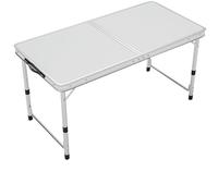 asdchZen Adjustable Height Aluminum Folding Table, Portable Outdoor Camping Table With Handle, Compact 120X60Cm Picnic Dining Table Set With 4 Stools - Blue,150X60cm gray