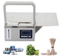asdchZen Automatic Strapping Machine, Tabletop Banding Tool With Photoelectric Induction, 20X16Cm, For Supermarket Fresh Vegetable Tying