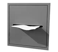 asdchZen Bathroom Recessed 304 Stainless Steel Shower Niche Tissue Box,Decoration Shower Caddies,Kitchen Storage Cabinets For Hotel Living Bedroom,Grey,20X20X12.5cm,8X8X5in