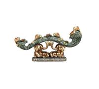 asdchZen Brass Decorative Statue All-Copper Elephant Figurine, A Lucky Charm For The Living Room, Entryway, Wine Cabinet, Or As A Housewarming Gift. Statues For Home Decor