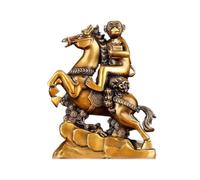 asdchZen Brass Decorative Statue Home Creative Copper Horse Monkey Ornaments Living Room Office Porch Decorations Handicrafts Ornaments Statues For Home Decor