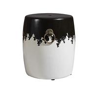 asdchZen Ceramic Garden Stools,Gardening Stool, Ceramic Round Drum Stool, Embroidered Pier Piano Stool, Retro Ceramic Ornaments, New Chinese Style Colored Porcelain Pier.,A-One Size