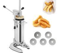 asdchZen Churro Maker Machine-Vertical Filling Machine,Stainless Steel Hand Machine,Latin Fruit Fryer,For Home And Commercial Use 2L,2L
