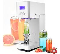 asdchZen Commercial Automatic Cup Sealing Machine, Semi Automatic Can Sealer With Counter For Soda And Tin Cans (White)