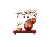 asdchZen Copper Ornaments Chinese-Style Fulu Ruyi Metal Ornaments Office Decorations Home Living Room Crafts Study Copper Products Ornaments Desktop Decorations,A