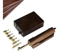 asdchZen Electric Leather Edge Ironing Machine,Handheld Temperature Range 150-450℃,7 Hot Heads,72W Leather Trimming and Creasing Tool for Bags and Belts