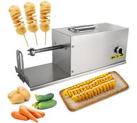 asdchZen Electric Potato Slicer, 40W Stainless Steel Automatic Tornado Potato Cutter Machine, Potato Slicer Professional Tool For Cutting Potato Fries, For Family/Kitchen/Snack Ba