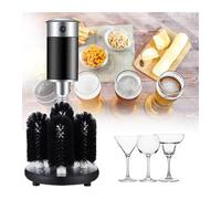 asdchZen Electric Wine Glass Polishing Machine,Commercial Cups,Vertical Electric Cup Washer,Efficiency: 800 Cups/Hour