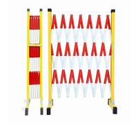 asdchZen Expandable Mobile Barricade, Industrial Retractable Traffic Barrier Gate With Casters, Flexible Safety Driveway Fence For Outdoor Building Sites Schools,Rosso,3.9x26.2in/1.2x8m