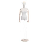 asdchZen Female Manikins Full Body Tailors Dummy Mannequin Dressmakers Students Mannequin Display,B