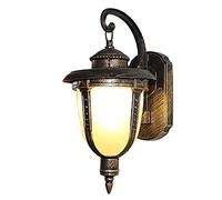 asdchZen Fishing Outdoor Light Light Waterproof Antirust Floor Delivery Balcony Aisle Lights Courtyard Lamp Candlestick Wall Indicator Light Reading,Bronzeaone Pack,B