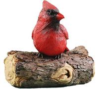 asdchZen Garden Bird Decoration Outdoor Yard Ornament Parrot Figure And Statue Cardinal Statue Bird Figurine Bird Ornament Bird Crafts Modeling Tree Bird Resin