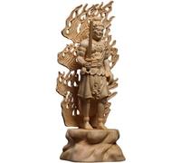 asdchZen Gift Acalanatha Buddha Statue Solid Wood Buddha Statue Home Office Decor Meditation Buddha Figurine Art Collection