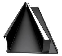 asdchZen Gold Wall Mounted Floating Shelf, Metal Display Shelf With Led Light For Plants & Books, 80X20Cm Modern Home Decor - Single Piece,Black,90x20cm