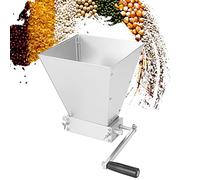 asdchZen Hand Grains Mill Grinder,Stainless Steel Manual Food Processors With Adjustable Rollers,Grinder Machine For Wheat,Malt,Rice,Grape,Sesame,Easy To Use,Silver