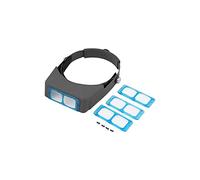 asdchZen Headband Magnifier,Head Mountlighted Magnifying Glasses,1Pcs Double Lens Head-Mounted Headband Reading Magnifier Head Wearing Magnifying Glass Loupe 4 Magnifications Glasses F