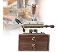asdchZen Hot Foil Stamping Machine 200W 240°C Wood Embosser Tool Set for Custom Logo on Leather,Paper,Wallets & Bags-Versatile Bronzing and Embossing