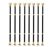 asdchZen Industrial Style Home Staircase Balusters For Tile Steps/Wood Stairs, 37.4Inch Tall Metal Deck Spindles For Balcony Garden Patio Stairway Interiors Exterior,Style,1,8 Pcs