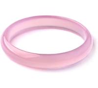 asdchZen Jade Bracelet Natural Pink Agate Bangles,Female Jade Bangles,Thin Pink Crystal Bracelets,Ladies Bracelet,Jade Bracelet,The Better Gift For Women,Jade,pink,56mm