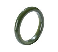 asdchZen Jadeite Bracelet For Women Bangle,Hetian Lake Green Jadeite Classic Round Style,Present For Sister Wedding,A,62mm