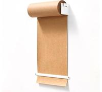 asdchZen Kraft Paper Roll 36-Inch 48-Inch Painting Organiser With Rolled Paper, Wall Mounted Kraft Art Paper Dispenser With Cutting Strips,One Color,36inch