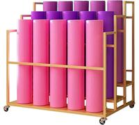 asdchZen Large Capacity Yoga Mat Organiser, Floor Standing Metal Foam Roll Organiser For Home Gym/Commercial Use,C,90X80X60cm