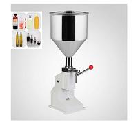 asdchZen Liquid Filling Machine,Manual Bottle Filler for 1-100ml,Stainless Steel Paste Dispensing Equipment for Food and Liquid Packing (Fill Rang 100ml)