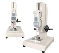 asdchZen Manual Force Gauge Stand,Push-Pull Gauge with Peak Hold Function,300mm Stroke,5 Probes,Hand Wheel Operated Digital Force Test Bench for Laboratory Tension Testing (200N)
