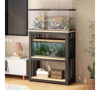 asdchZen Metal Frame Fish Tank Cabinet, Aquarium Stands For Multiple Tanks, Fish Tank Decorative Table For Living Room Kitchen, Turtle Tank Support,E,65x35cm(25 5/8