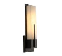 asdchZen Modern Brass White Marble Wall Sconce With 8W Led - Long Strip Bathroom Vanity Light, Bedroom & Living Room Wall Lamp,Dark
